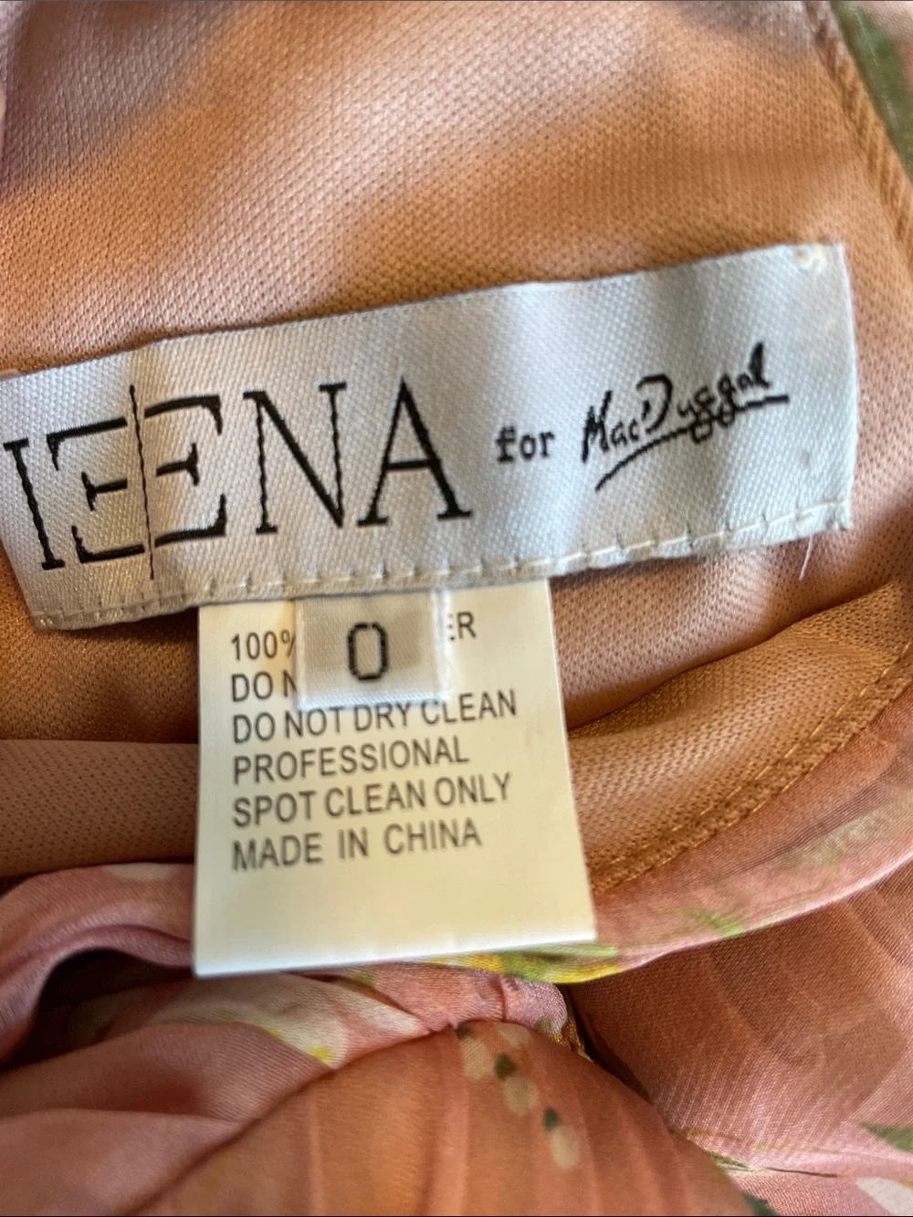 Mac Duggal Blush Pink Floral Print Halter Cocktail Mini Dress Sz 0 NWT 70208 - Picture 6 of 7